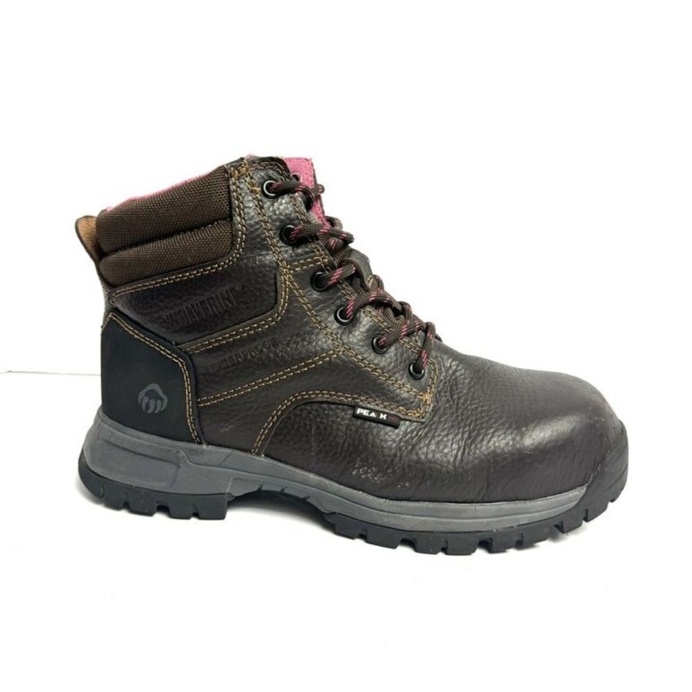 Wolverine Womens Piper 6” Waterproof Boot Brown Size 8 M